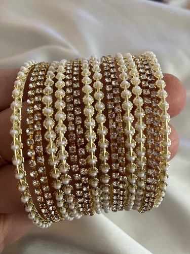 Golden bangles indian - bangles,