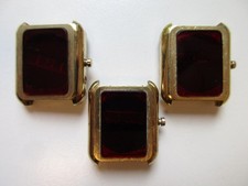 Red LED woman's gold plated