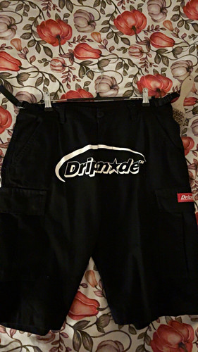 Dripmade men black cargo - dripmade,