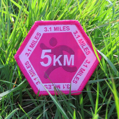 5km running sew badge - 5km,