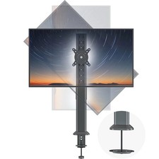 HEMUDU Single Tall Desk Monitor Arm Mount Stand Fit up to 32 inch Flat Screen