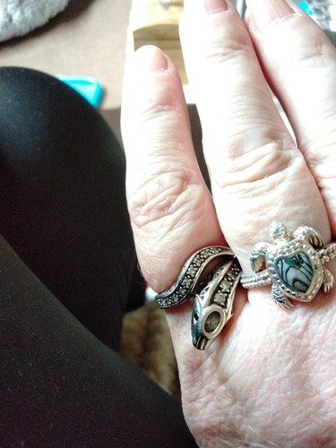Turtle ring with - , tortoise