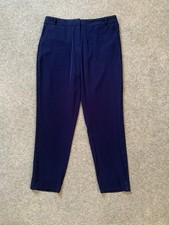 Nutmeg Tapered Trousers Ankle Navy UK 14