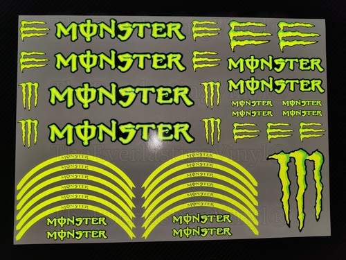Reflective monster stickers - reflective,