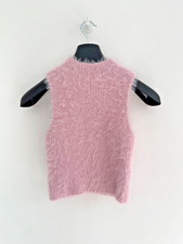 Zara Tank Top Knit Fluffy Pink
