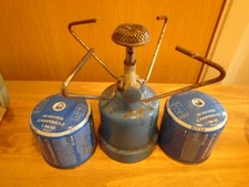 Camping gaz single burner stove and two small full cyliners