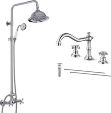 Victorian Style Chrome 8" Wall