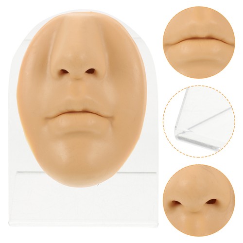 Flexible silicone face model - silicone,
