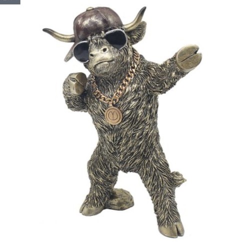 Highland cow funky ornament - cow,