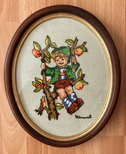 Vintage large wooden oval - vintage,