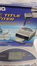 Casio CW-75 Disc CD Title Printer