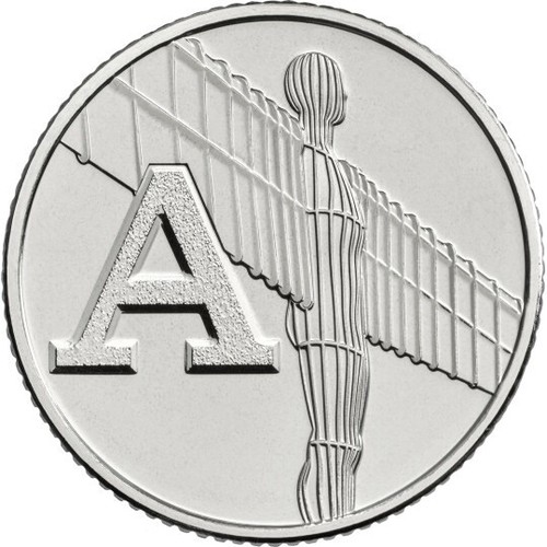 2018 alphabet 10p coin ten - alphabet,