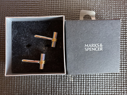 Cufflinks boxed set - m&s,