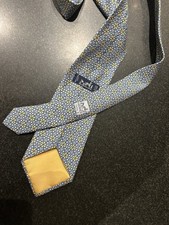 Hermes Silk Tie In Light Blue