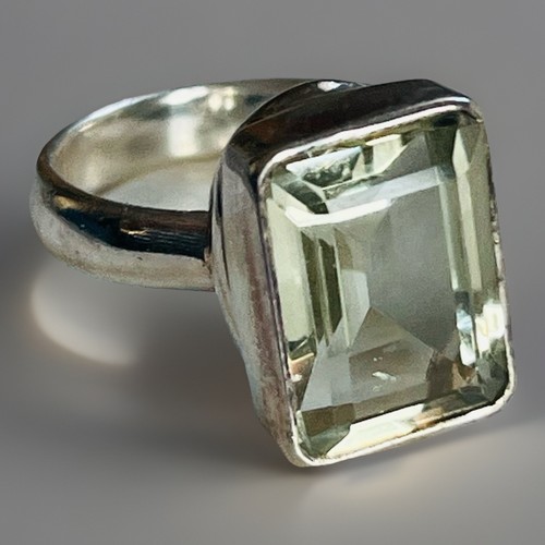Sterling silver green - silver,