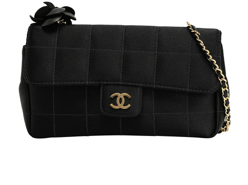 Chanel mini camellia - chanel, chocolate
