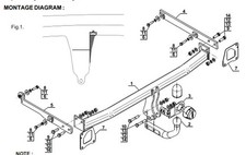 Swan Neck Tow Bar For RENAULT