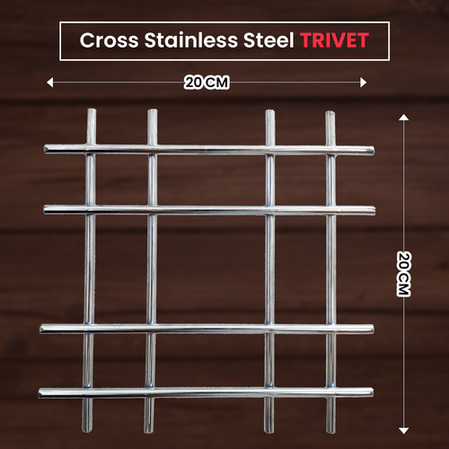 Stainless steel kitchen trivet - steel,