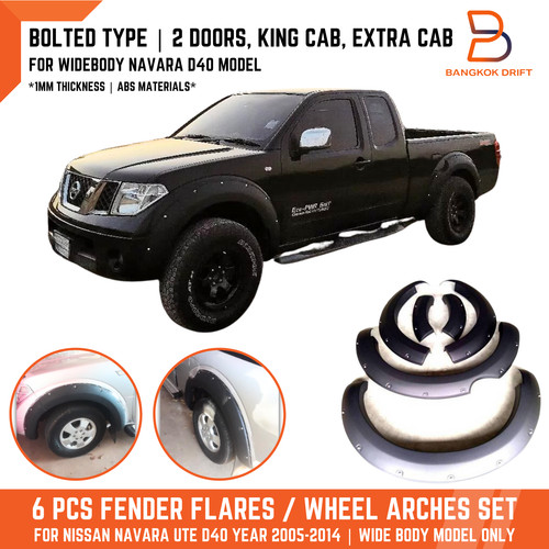 Pocket black fender flare - black,