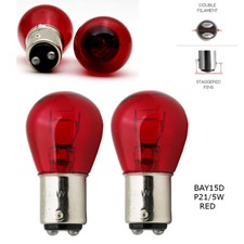 P21/5W BAY15d 380 RED Stop Brake/Tail Car Light Bulbs UK EU ROAD LEGAL