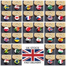 Keyring Flag Country Double