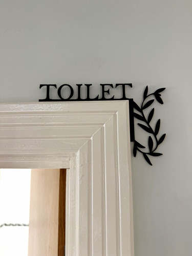 Black decor toilet bathroom - black,
