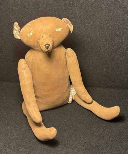 Primitive teddy bear antique - primitive,