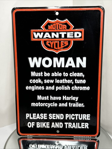 Wanted woman with motorcycle - wanted,
