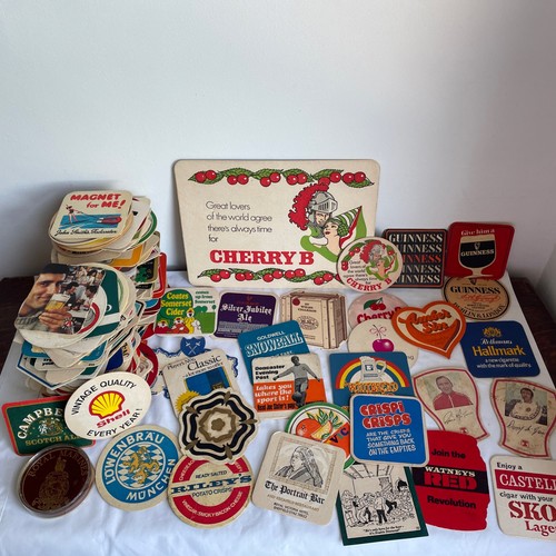 Vintage beer mats large - beer, bundle