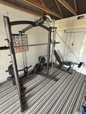 MultiGym- Marcy MWB1282 Platinum Smith Machine with Weight Bench- No Weights 