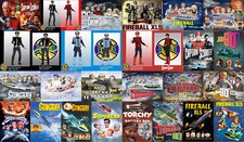 Multi-Listing Gerry Anderson TV vintage retro style metal plaques signs posters