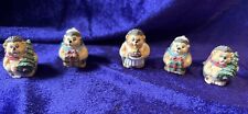 Christmas Cracker hedgehogs with snow presents toys winter resin figurines