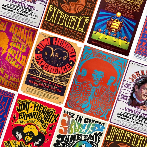 Jimi hendrix concert posters - jimi,