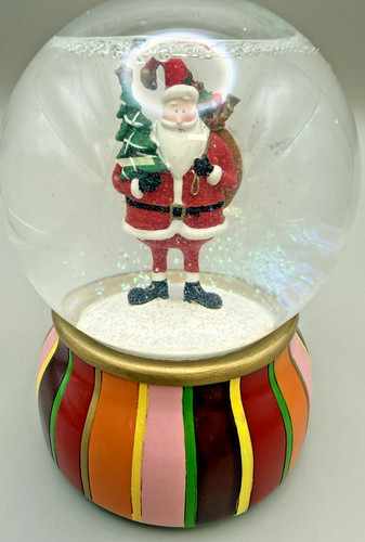 Musical santa glass - santa, snow