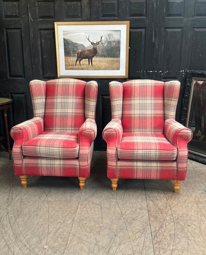 Next sherlock tartan armchairs - sherlock,