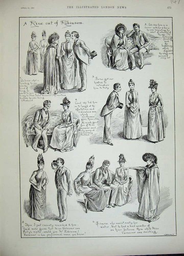 Original old antique print - original,