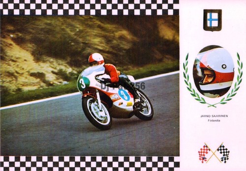 Motorcycle postcard jarno - motorcycle,