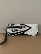Bracher Emden Ladies Black/white Clutch With Swarovski Crystal  Elements  BNWOT