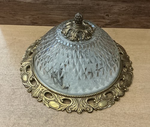 Vintage cut glass - 13.5”,