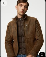 M&S Suede Leather Quilted