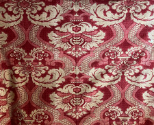 Osborne & Little -  Red Patterend curtain fabric