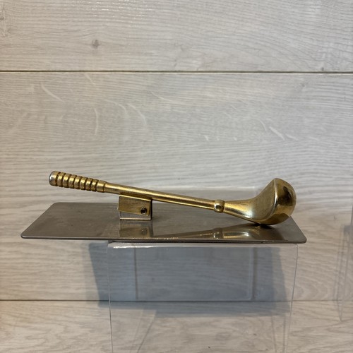 Golf club note holder desk - golf,