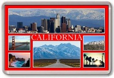 FRIDGE MAGNET - CALIFORNIA -