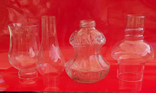 Vintage Oil Lamp Glass Parts