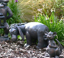 Small Eeyore garden ornament. winnie the pooh gift.