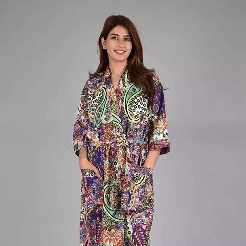Indian purple paisley robe - indian,