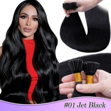 CLEARANCE Stick I Tip Human Remy Hair Extensions Cold Fusion 0.5G/S Pre Bonded