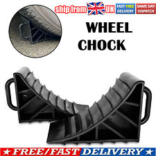 Safety Brake Wedge Block Wheel Chocks Car Trailers Caravan Motorhome Boat Van UK