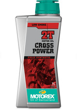 Motorex Cross Power 2T Fully Synthetic 2-Stroke Motorcycle Oil 1 Litre Bike Oil