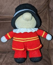 New Hand Knitted Royal Beefeater Plushie Doll Collectable Coronation 